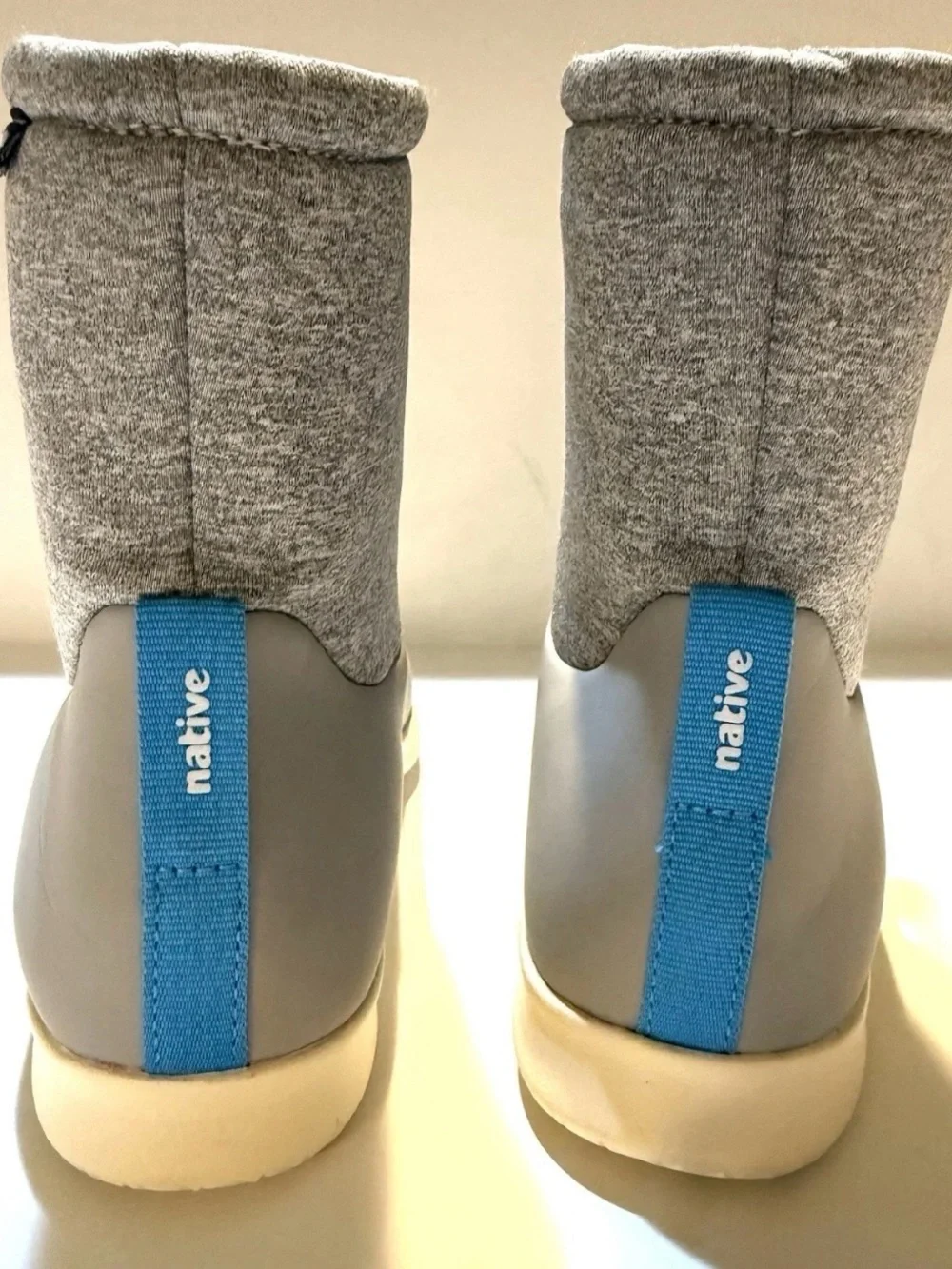 Native Gray & Blue Kids Waterproof Boot
